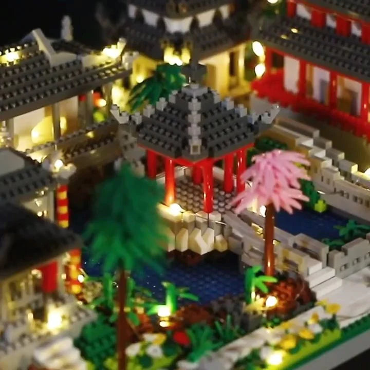 The Ancient Pagoda  Lakeside Village: A Nano Building Block Set