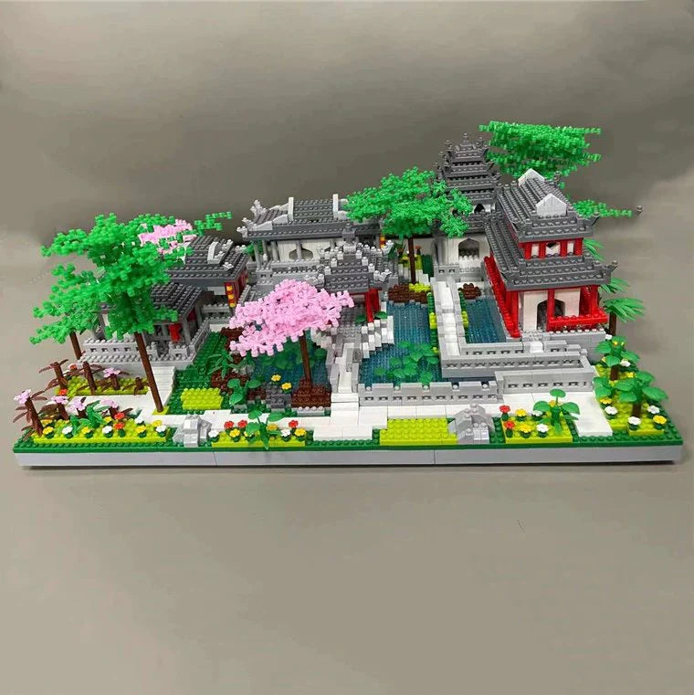 The Ancient Pagoda  Lakeside Village: A Nano Building Block Set