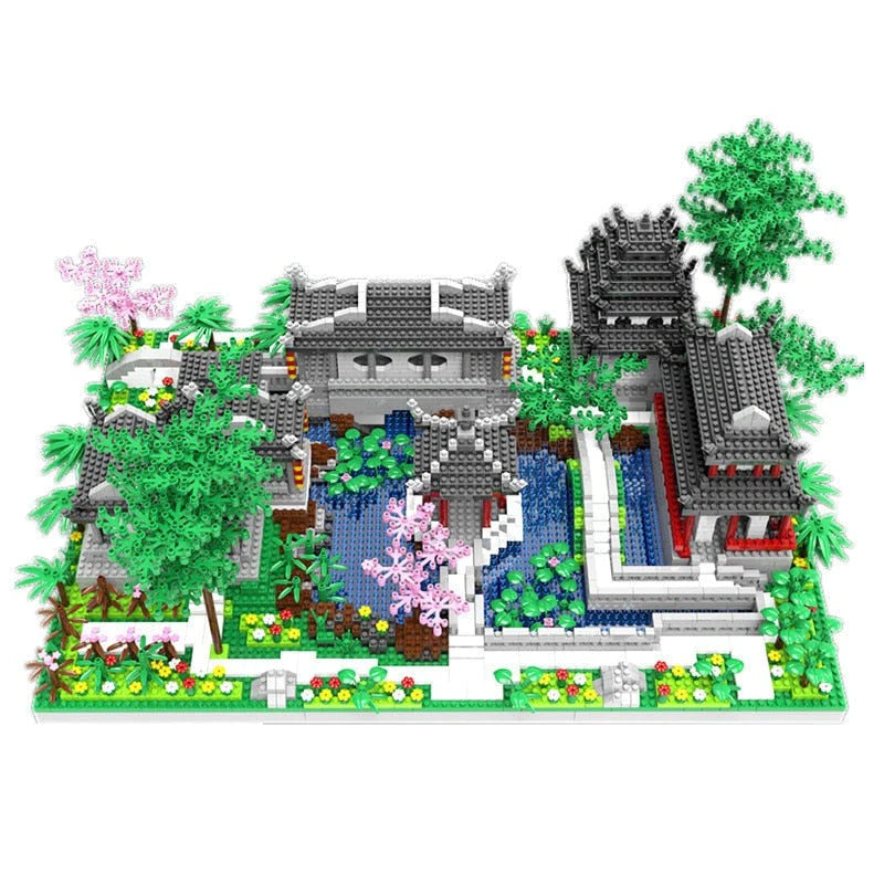 The Ancient Pagoda  Lakeside Village: A Nano Building Block Set