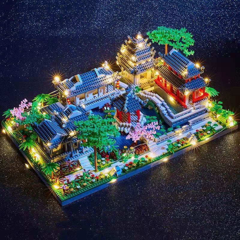 The Ancient Pagoda  Lakeside Village: A Nano Building Block Set