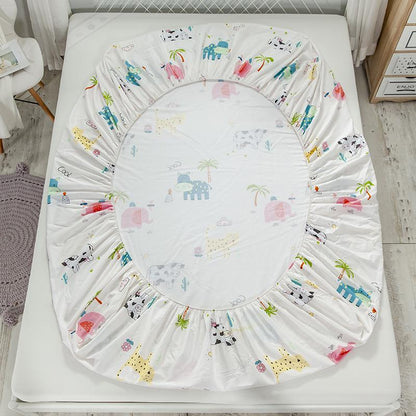 Baby Safari Cotton Fitted Bedsheet