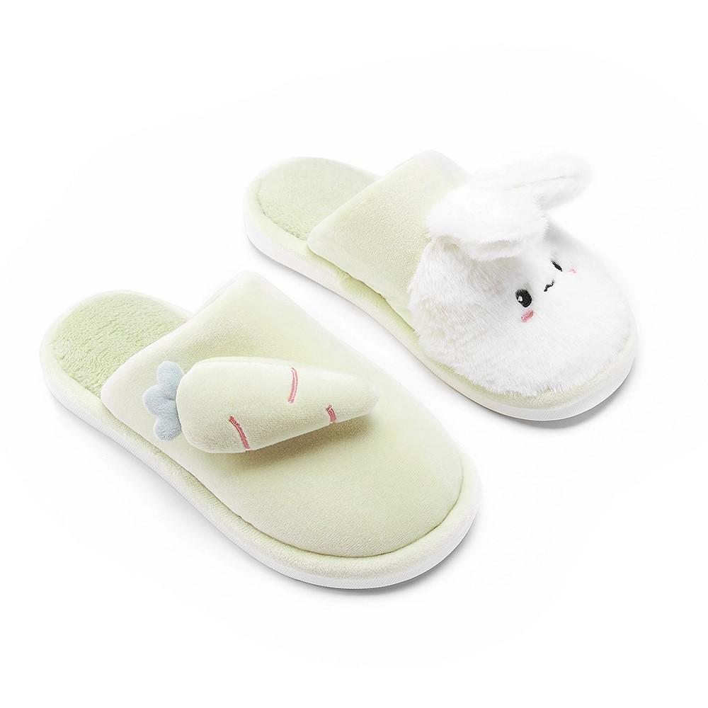 Bunny and Carrot Plush Slippers