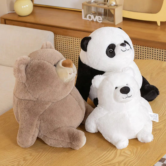 Chonky Kawaii Fat Bear Panda Polar Bear Stuffed Animals Plushies