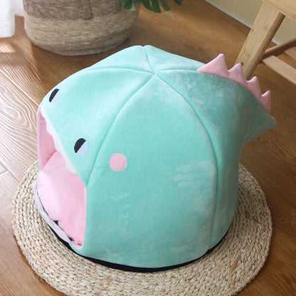 Chonky Kawaii Dinosaur Cave Cat Dog Bed