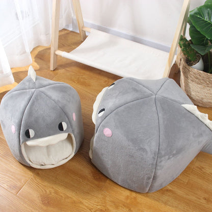 Chonky Kawaii Dinosaur Cave Cat Dog Bed