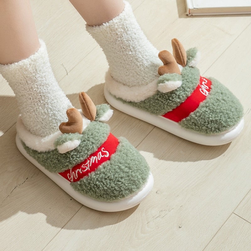 Reindeer best sale kids slippers