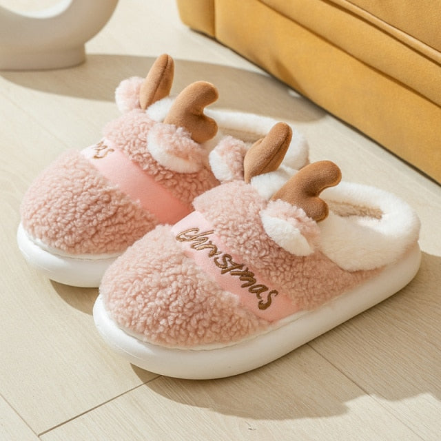 Reindeer cheap christmas slippers