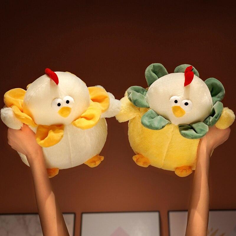 Chubby Kawaii Round Chicken Stuffed Animals Plushies