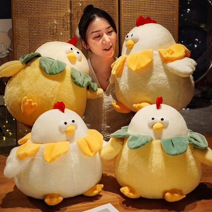Chubby Kawaii Round Chicken Stuffed Animals Plushies