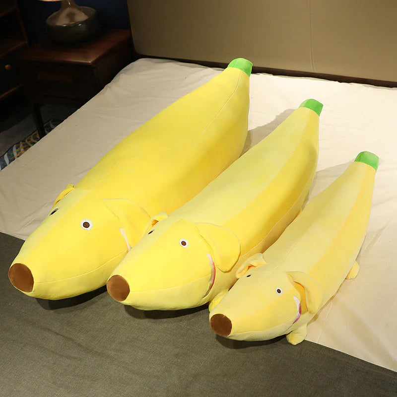 Kawaii Banana Dog Stuffed Toy Plushies