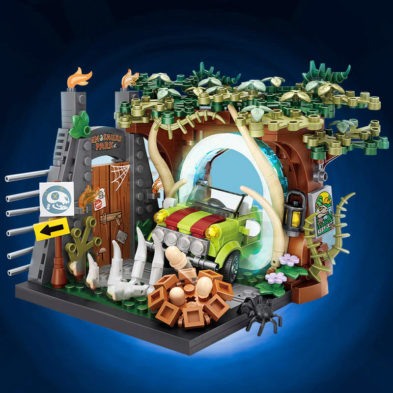 Micro Building Sets Dinosaur Kingdom Meets Outer Space