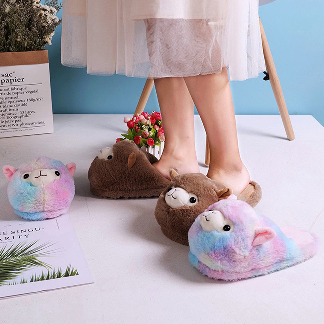 Cute 2025 alpaca slippers