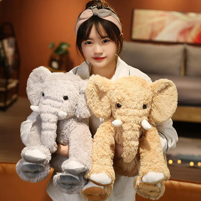 Kawaii Fluffy Elephant Plushies Family