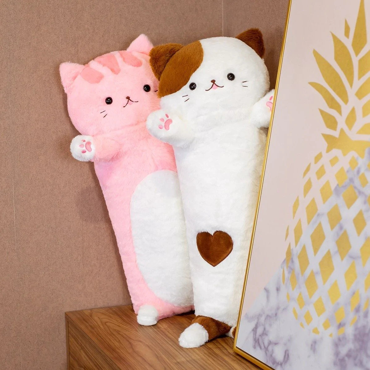 Kawaii Fluffy Neko Cat Snuggle Buddies Plushies