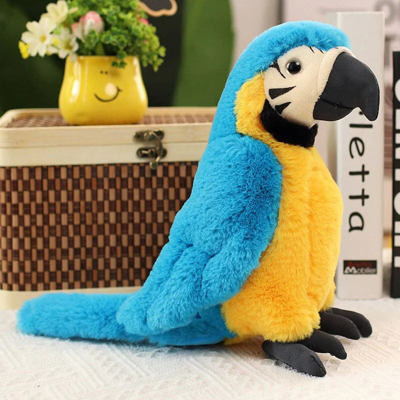 Fluffy Kawaii Parrot Stuffed Animals Family Plushies Collection