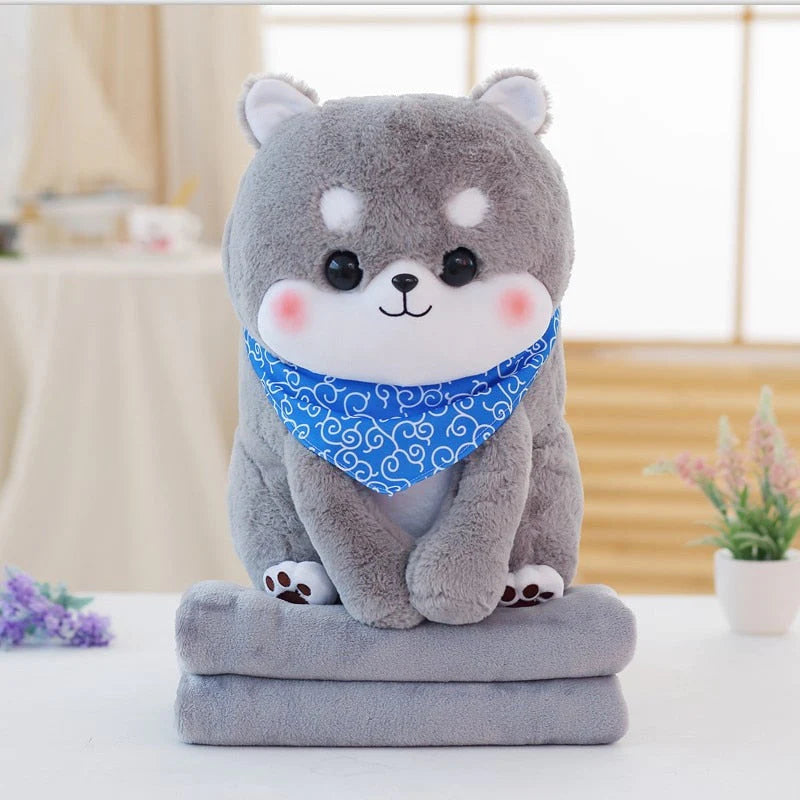 Friendly Kawaii Blushing Shiba Squad Plushies Stuffed Animals Collection