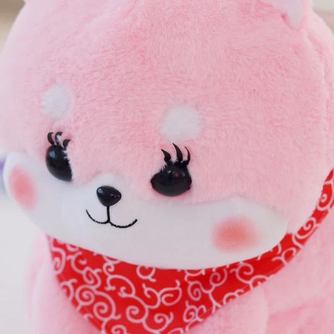 Friendly Kawaii Blushing Shiba Squad Plushies Stuffed Animals Collection
