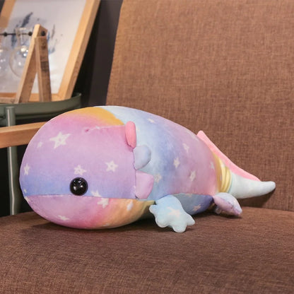 Kawaii Galaxy Colored Axolotl Plushie