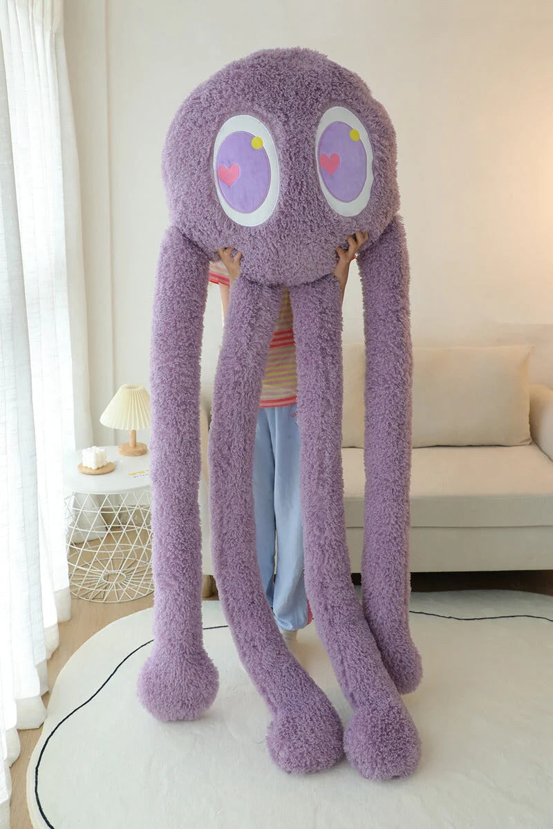 Giant Kawaii Fuzzy 4-Legged Octopus Stuffed Animals Plushie