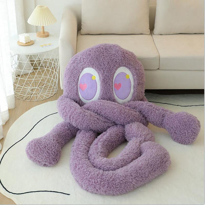 Giant Kawaii Fuzzy 4-Legged Octopus Stuffed Animals Plushie