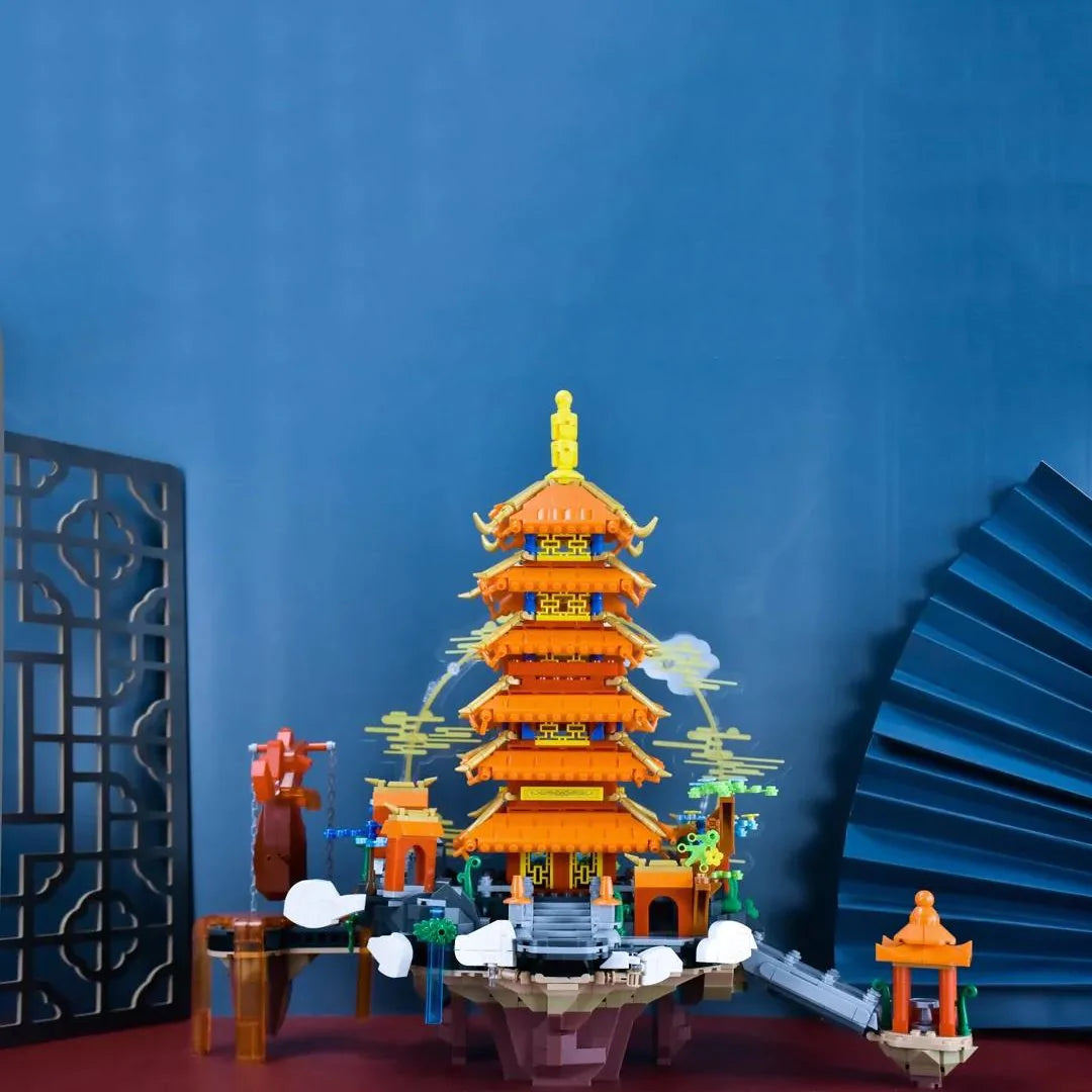 Bring the Beauty of the Golden Palace to Life with Our LED Light Building Set