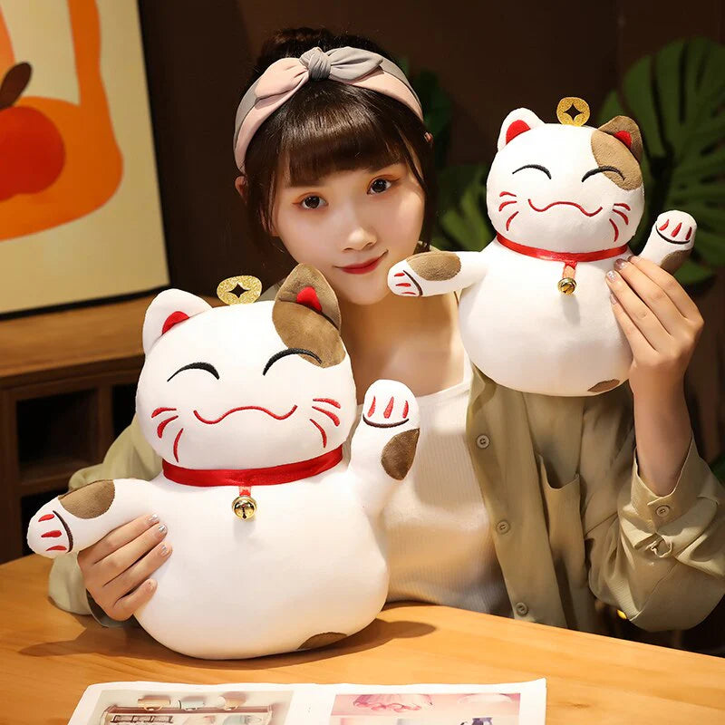 Kawaii Happy Fortune Lucky Cats Plushies