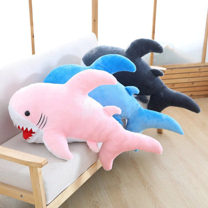 Huge Fluffy Kawaii Shark Stuffed Animal Plushies