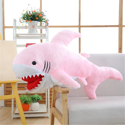 Huge Fluffy Kawaii Shark Stuffed Animal Plushies