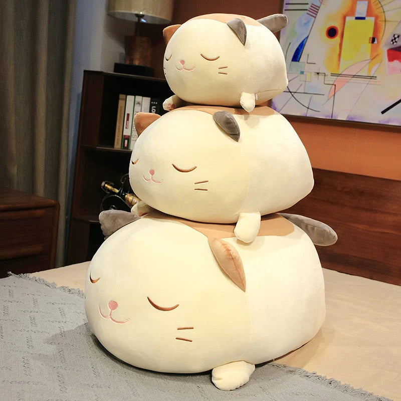 Huge Kawaii Snuggly Caramel Cat Stuffed Animals Plushies