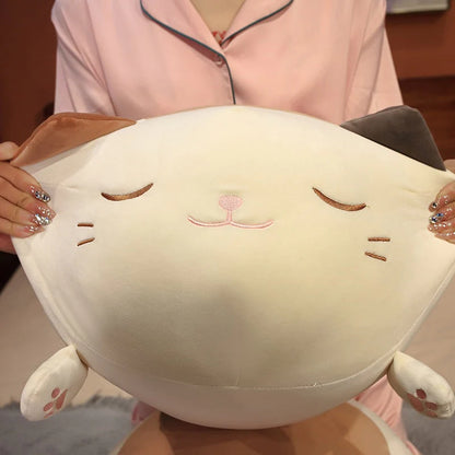 Huge Kawaii Snuggly Caramel Cat Stuffed Animals Plushies