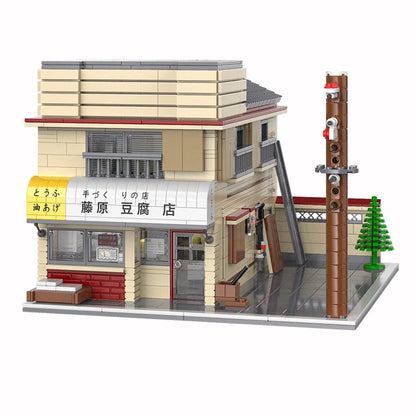 Initial D Fujiwara Tofu Japanese Restaurant Building Blocks Set