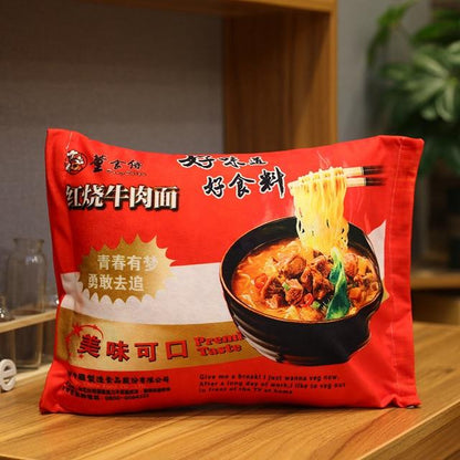 Kawaii Instant Noodle Plushie Pillow