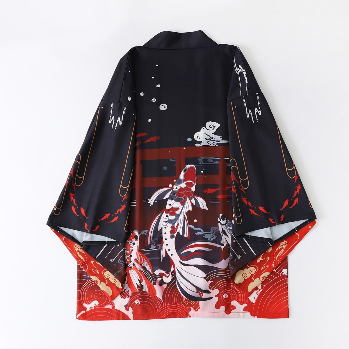 Japanese Great Koi of Torii Gate Women's Kimono Cardigan | NEW