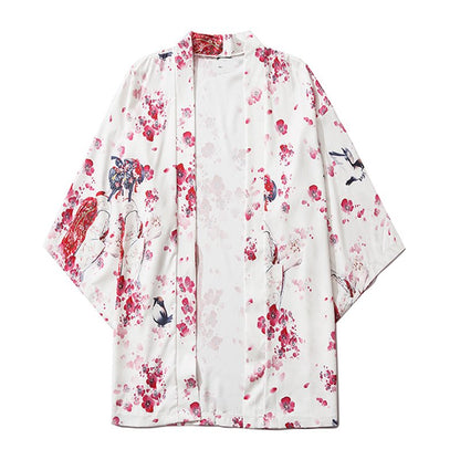 Japanese Sakura Cherry Blossom Print Kimono