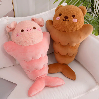 Japanese Taiyaki Fish-Shaped Bunny Pig Bear Stuffed Animals Plushie Collection