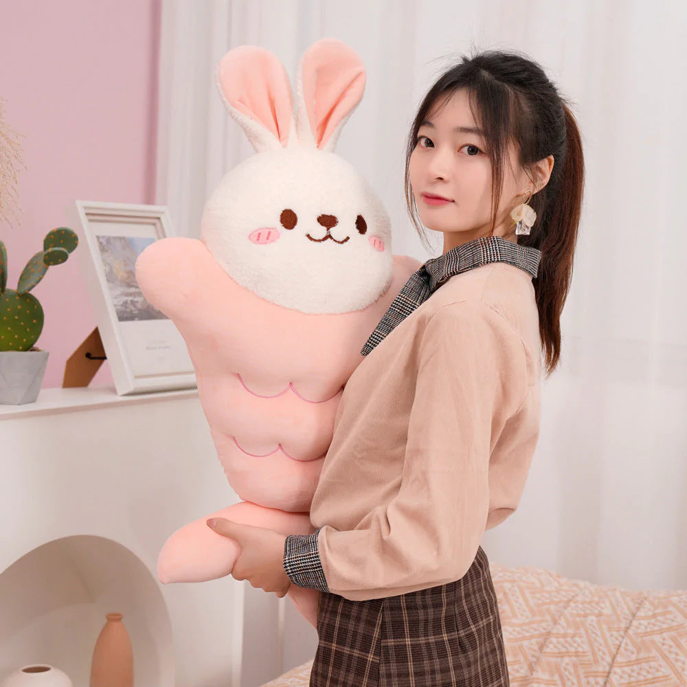Japanese Taiyaki Fish-Shaped Bunny Pig Bear Stuffed Animals Plushie Collection