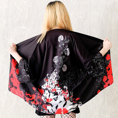 Japanese Women Kimono Day and Night Koi