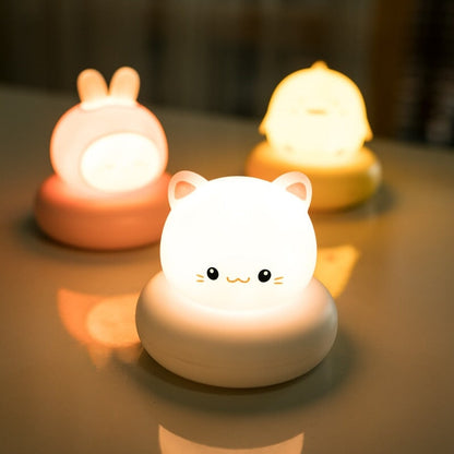 Kawaii Bear Bunny Duck Cat LED Night Light