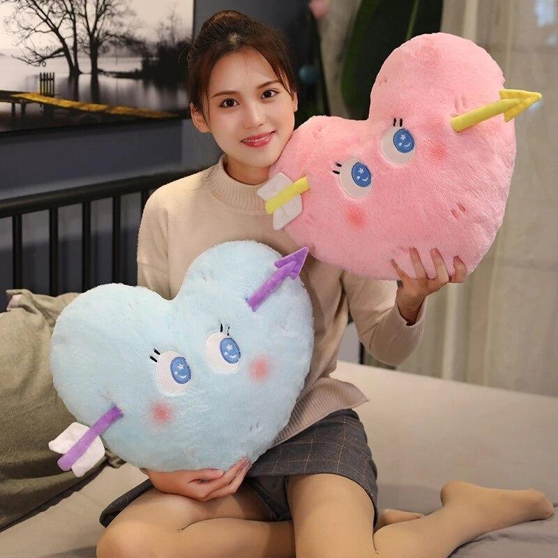 Youi-gifts Heart Shaped Plush PU Velvet Purse