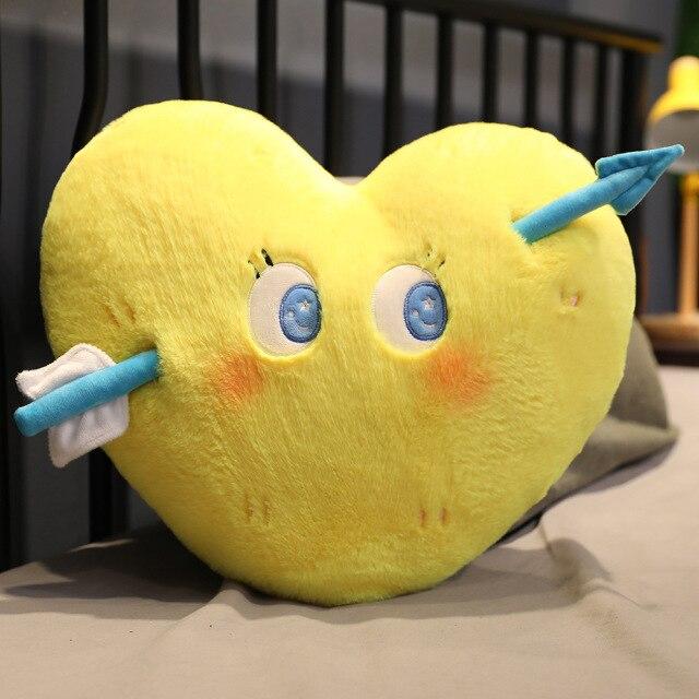 Yellow best sale heart pillow