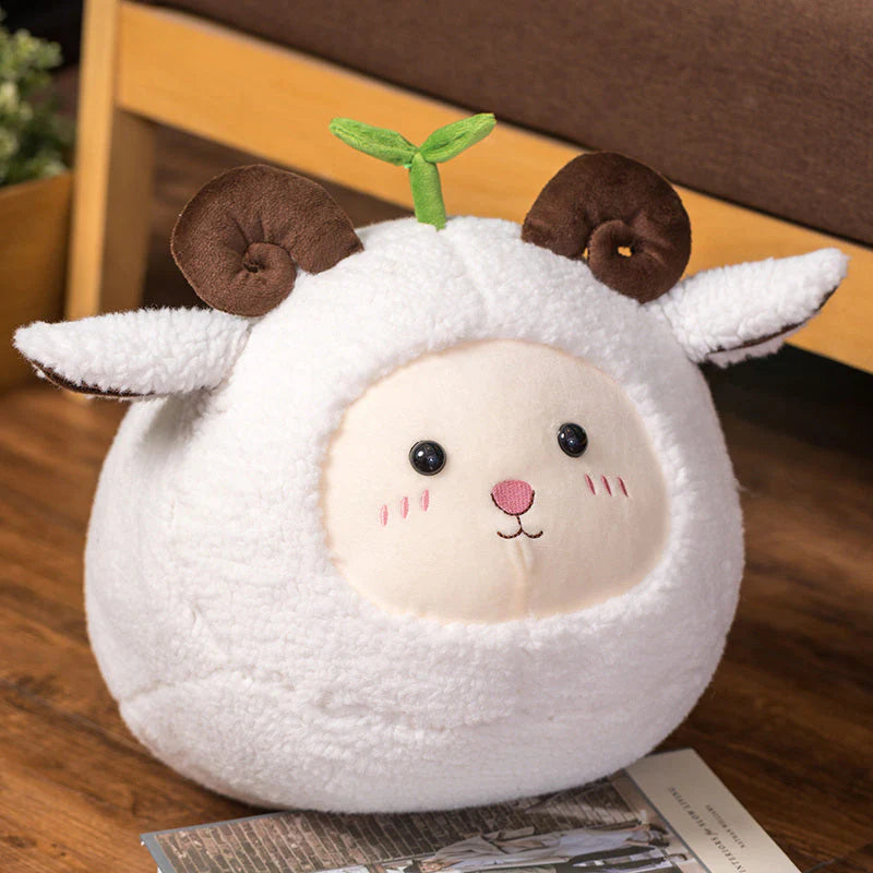 Kawaii Fluffy Sheep Goat Ram Plushies