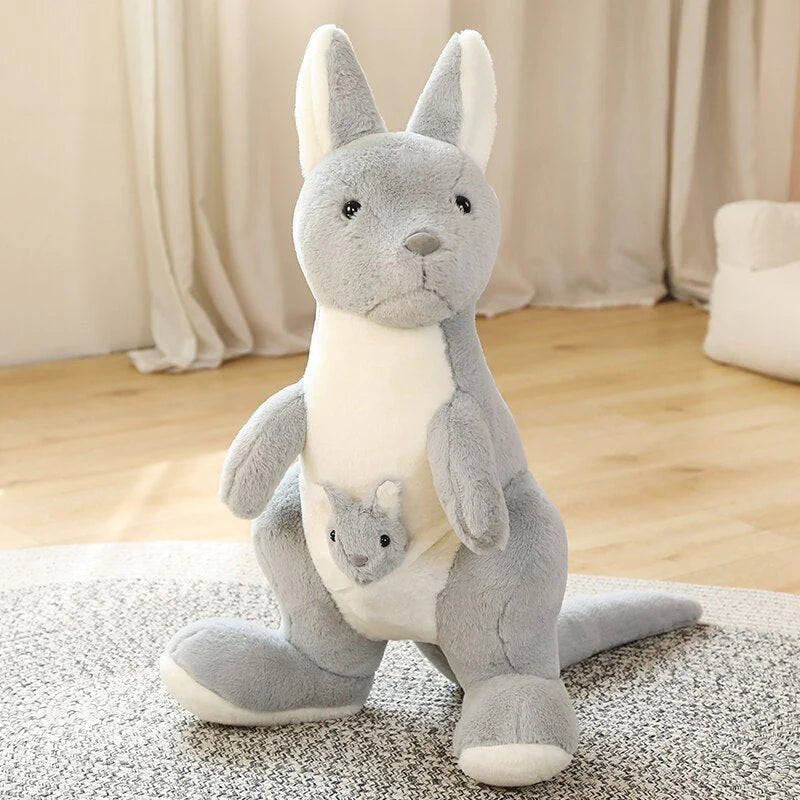 Kawaii Kangaroo Mama Papa & Baby Plushie