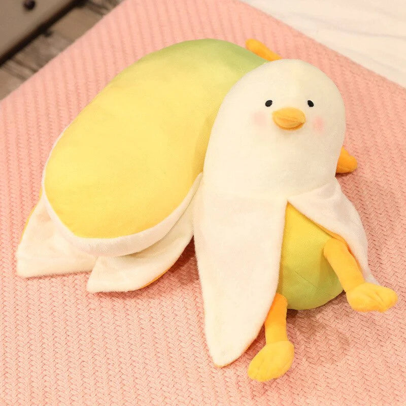 Kawaii Lazy Shy Mango Duck Plushie