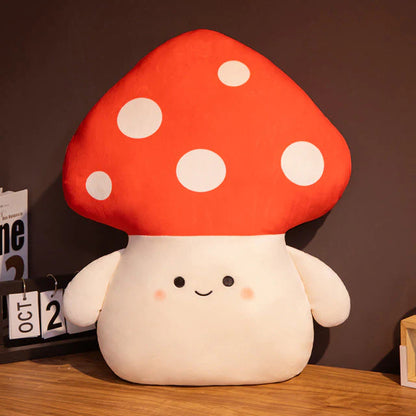 Kawaii Red Spotted Mushroom Family Plushies