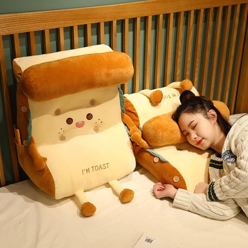 Kawaii Toasted Bread Back Support Plushie