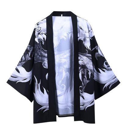 Kimono Japanese Men Mystical Dragons