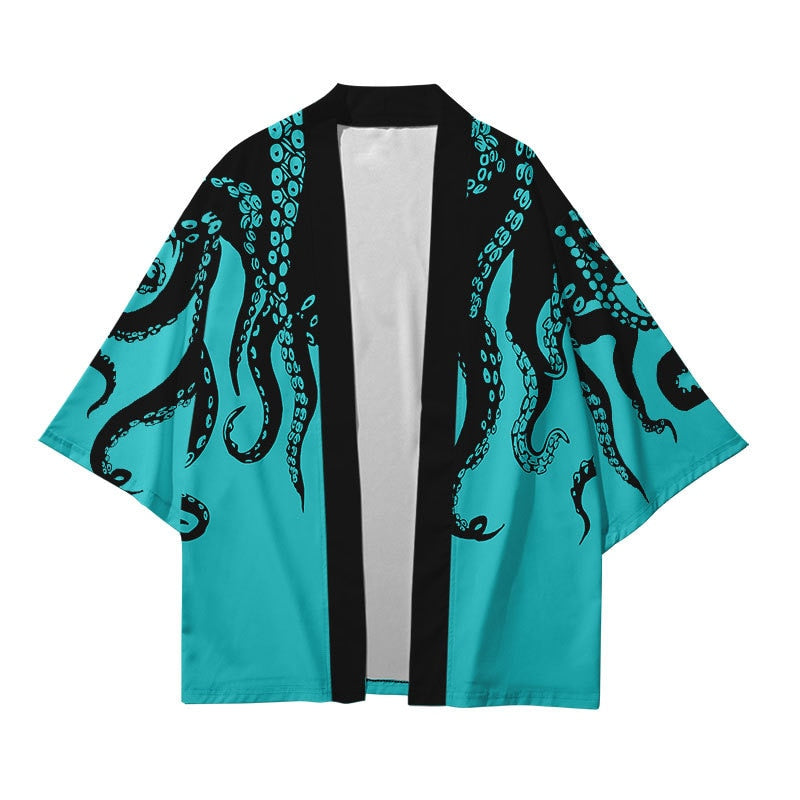 Kimono Japanese Octopus Prints