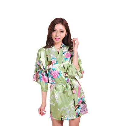 Kimono Short Robe Magnificent Peacock 2nd Collection