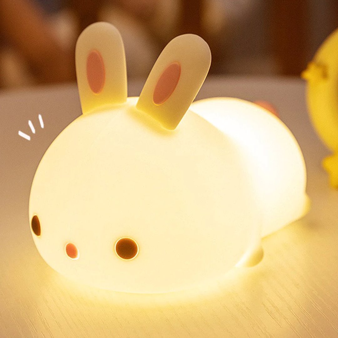Laying Cat & Bunny LED Night Light