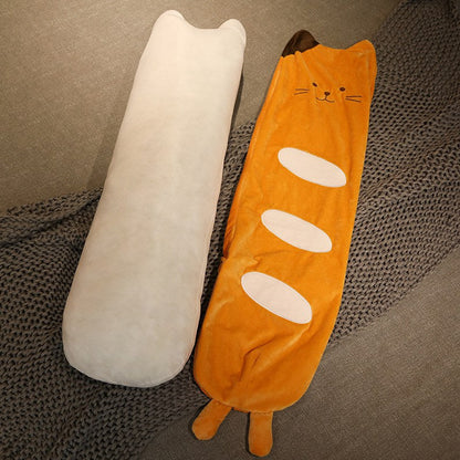 Kawaii Long Baguette Cat Bread Plushie